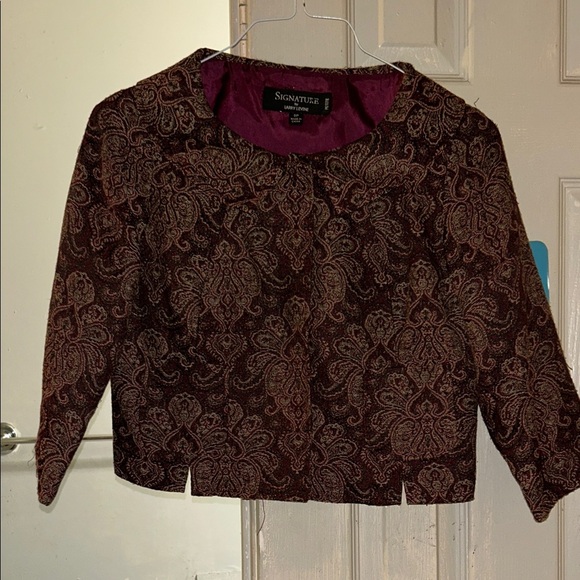 Signature Burgundy Paisley Blazer - Picture 1 of 6